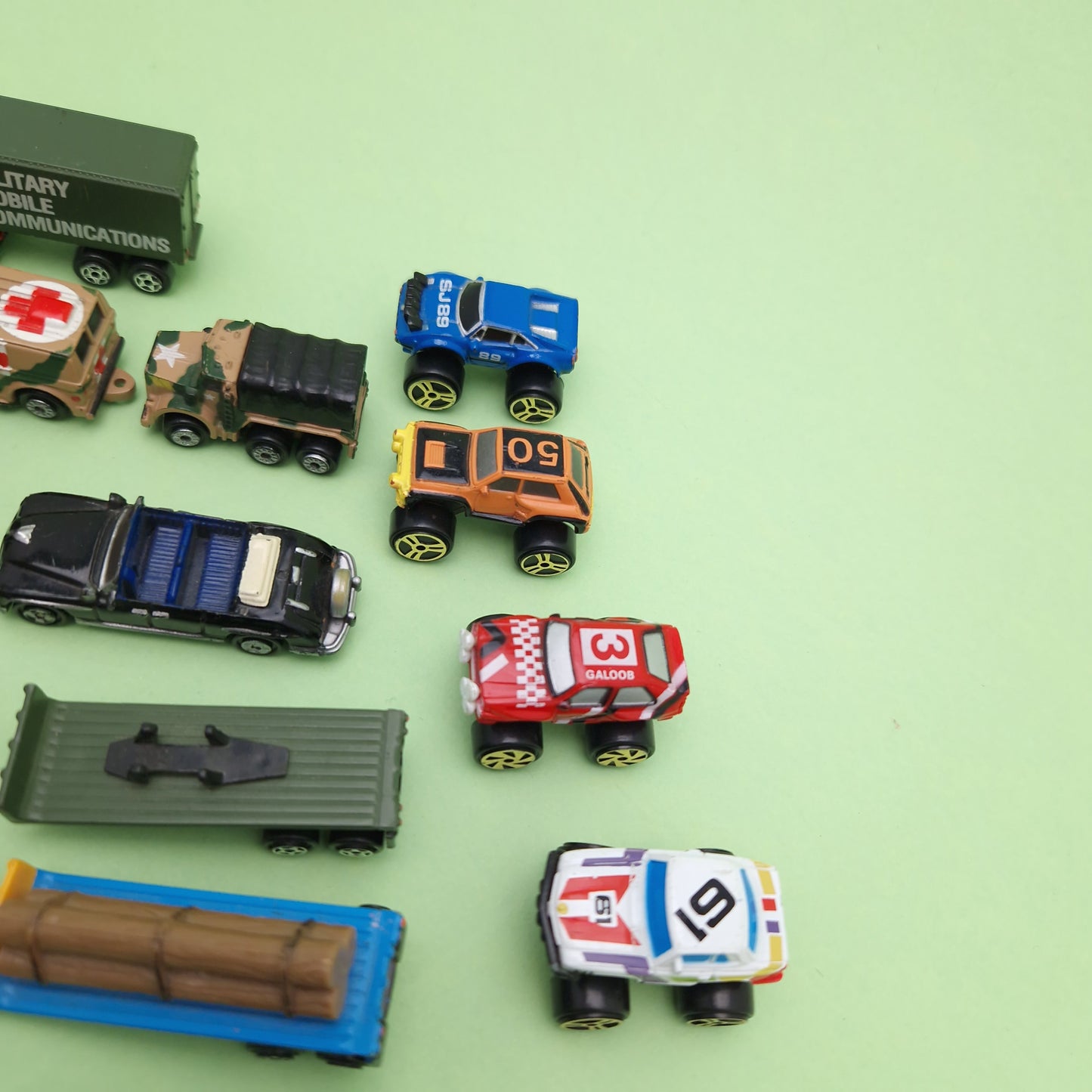 MICRO MACHINES ARMY TOWN TRUCKS & SPARES BUNDLE Vintage ☆ 90s Original Galoob