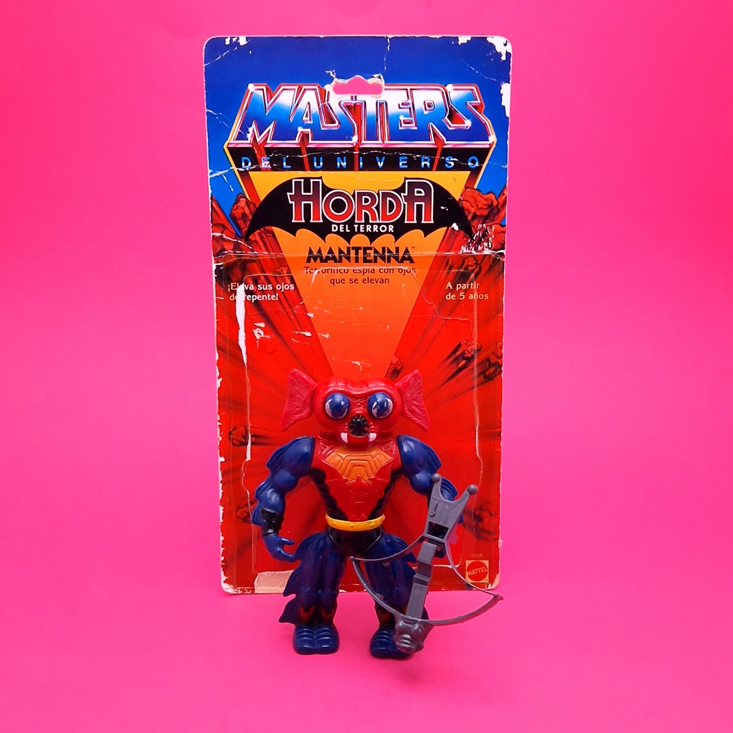 MASTERS OF THE UNIVERSE ☆ SPAIN Congost RARE Variant MANTENNA Vintage Figure ☆ MOTU Loose 80s Mattel