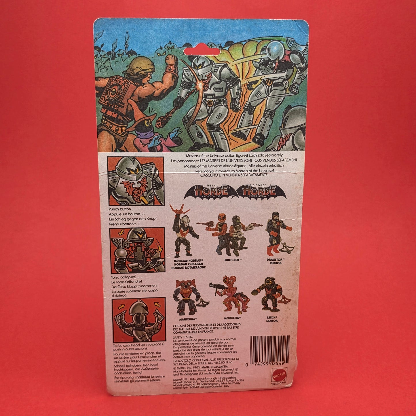 MASTERS OF THE UNIVERSE ☆ HORDE TROOPER Vintage Figure ☆ Staff MOTU 80s Mattel