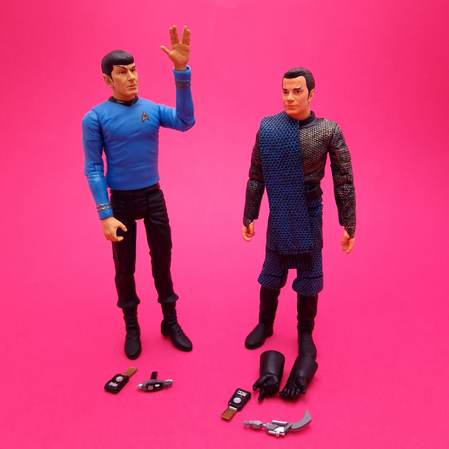 STAR TREK ☆ ORIGINAL Series ROMULAN KIRK & SPOCK 2 Pack☆ Diamond Select Art Asylum