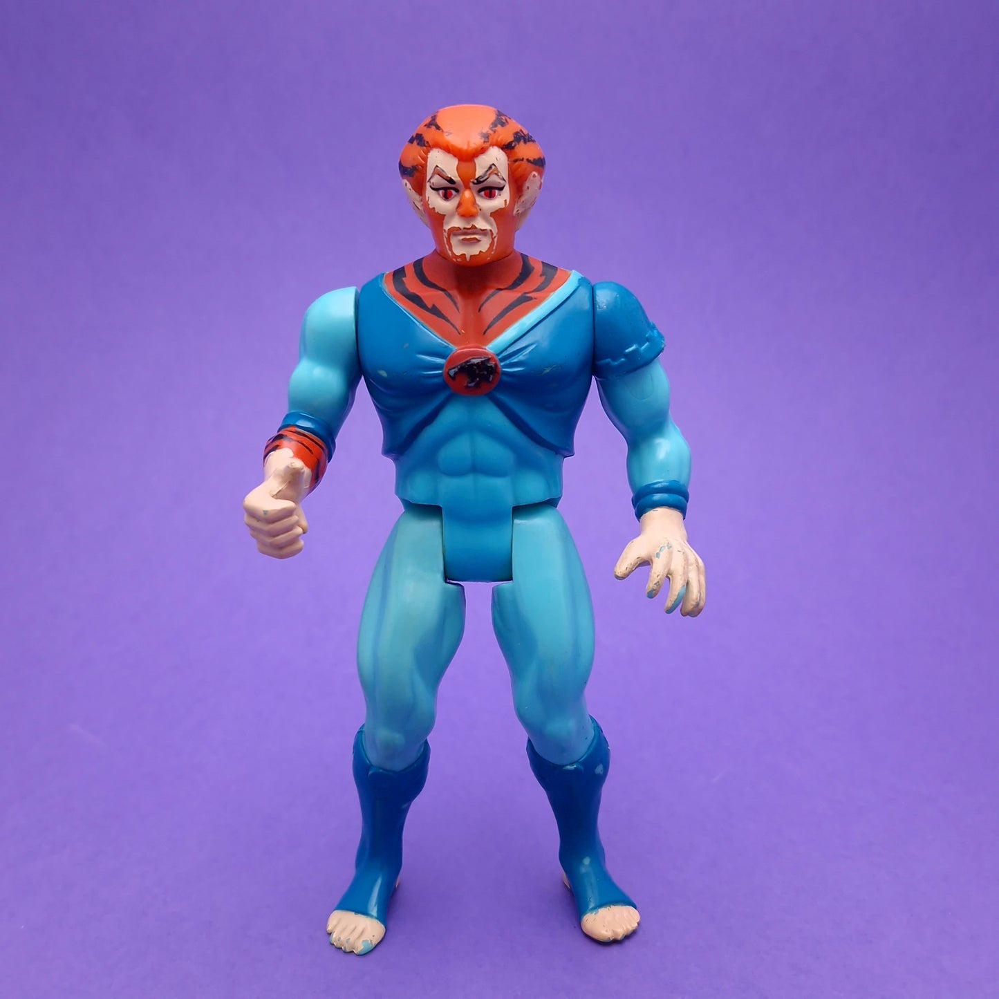 THUNDERCATS ☆ YOUNG TYGRA WILKIT Complete Action Figure & Older Tygra ☆ Vintage LJN Original 80s Loose