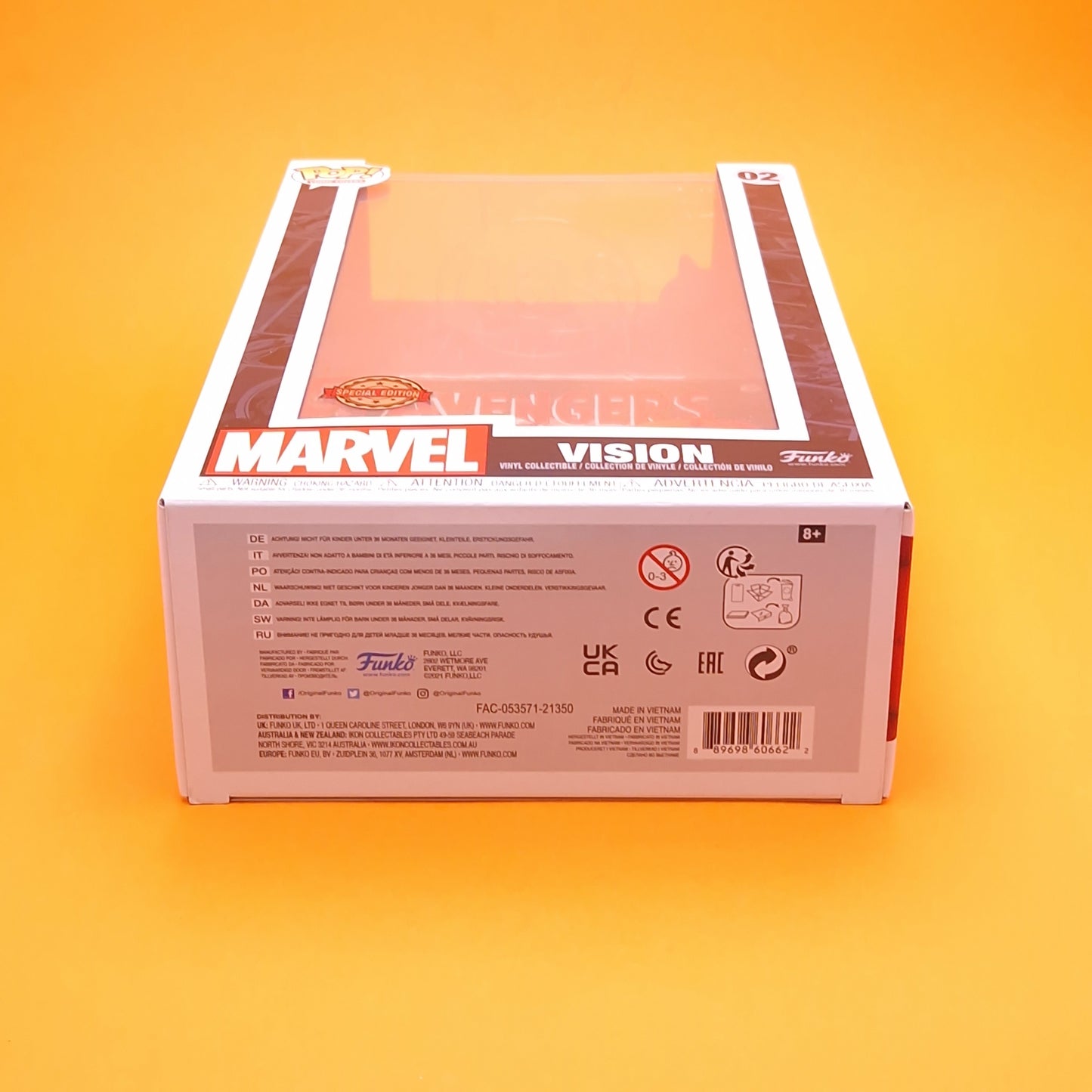 MARVEL ☆ FUNKO POP! VISION #02 Vinyl Figure Comic Covers ☆ Boxed