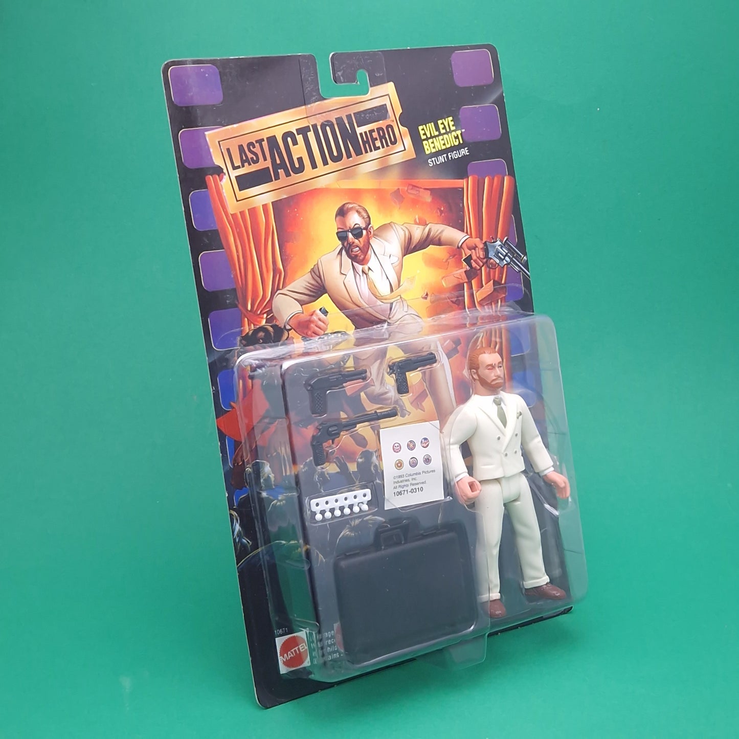 LAST ACTION HERO ☆ EVIL EYE BENEDICT Vintage Action Figure ☆ MOC Carded Sealed