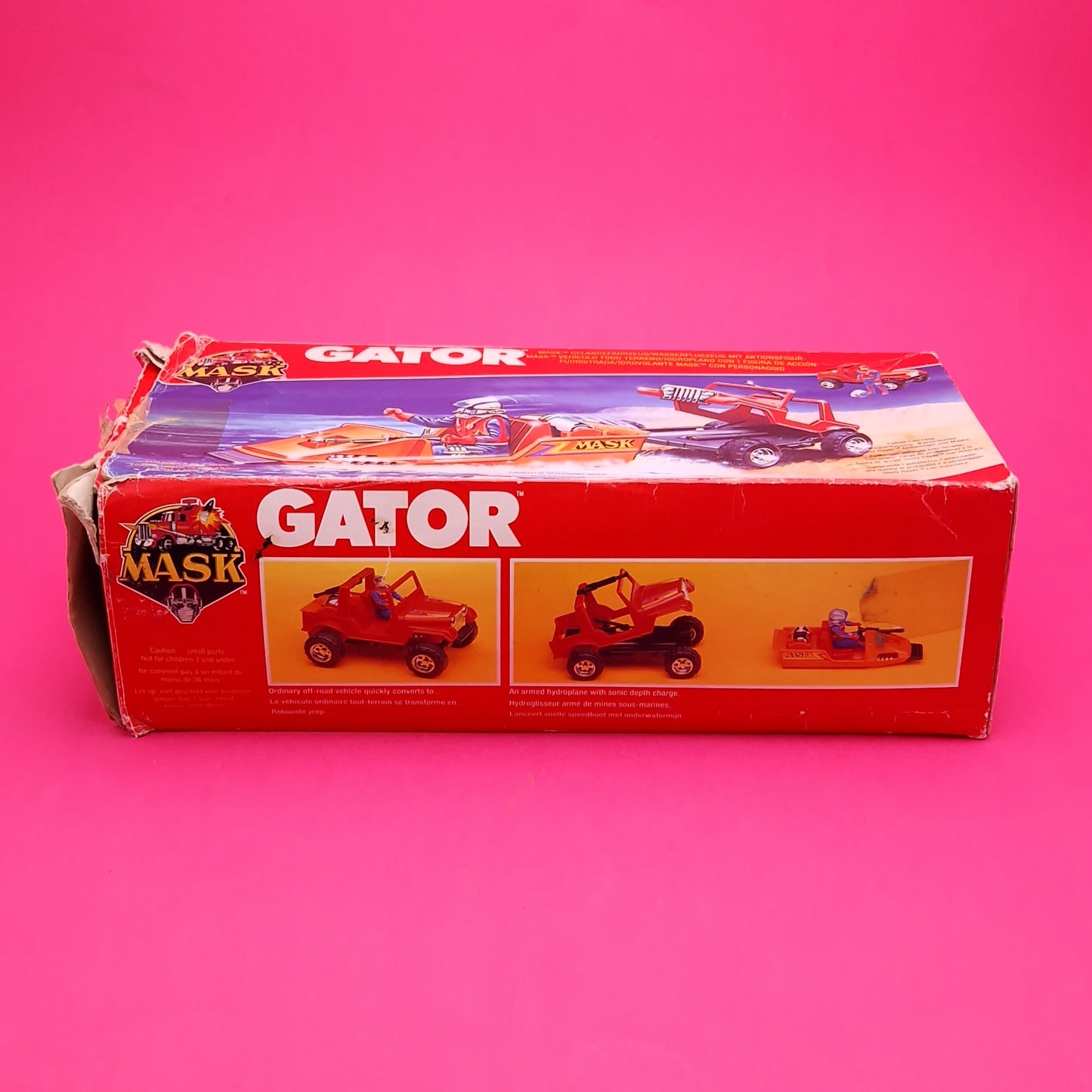 M.A.S.K ☆ GATOR DUSTY HAYES Figure Vehicle ☆ COMPLETE BOXED Vintage Kenner 80s