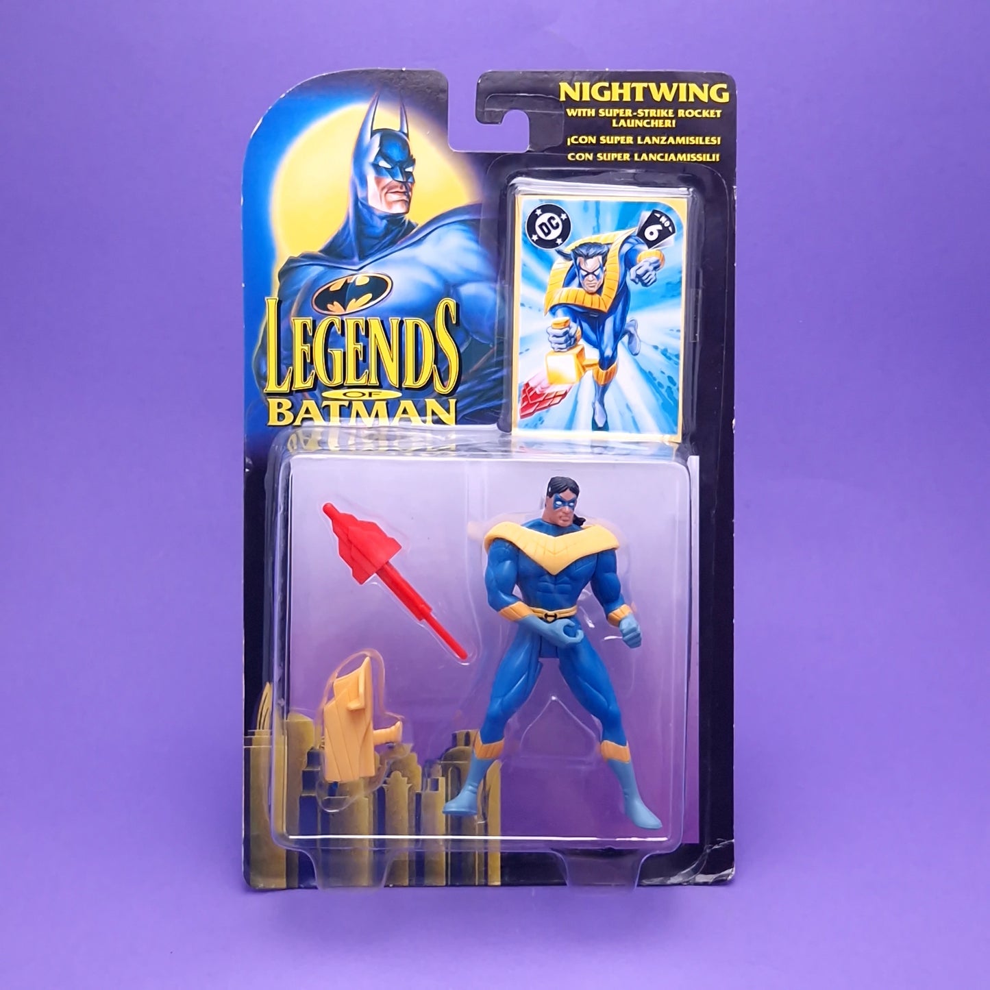 LEGENDS OF BATMAN NIGHTWING Vintage Figure ☆ MOC Original Sealed Carded Kenner