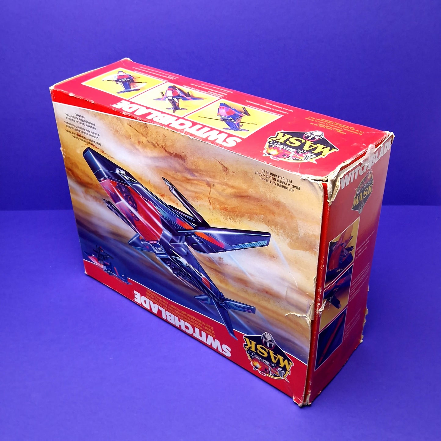 M.A.S.K ☆ SWITCHBLADE Miles Mayhem ☆ BOXED INNER TRAY COMPLETE Vintage MASK Kenner 80s Euro Box