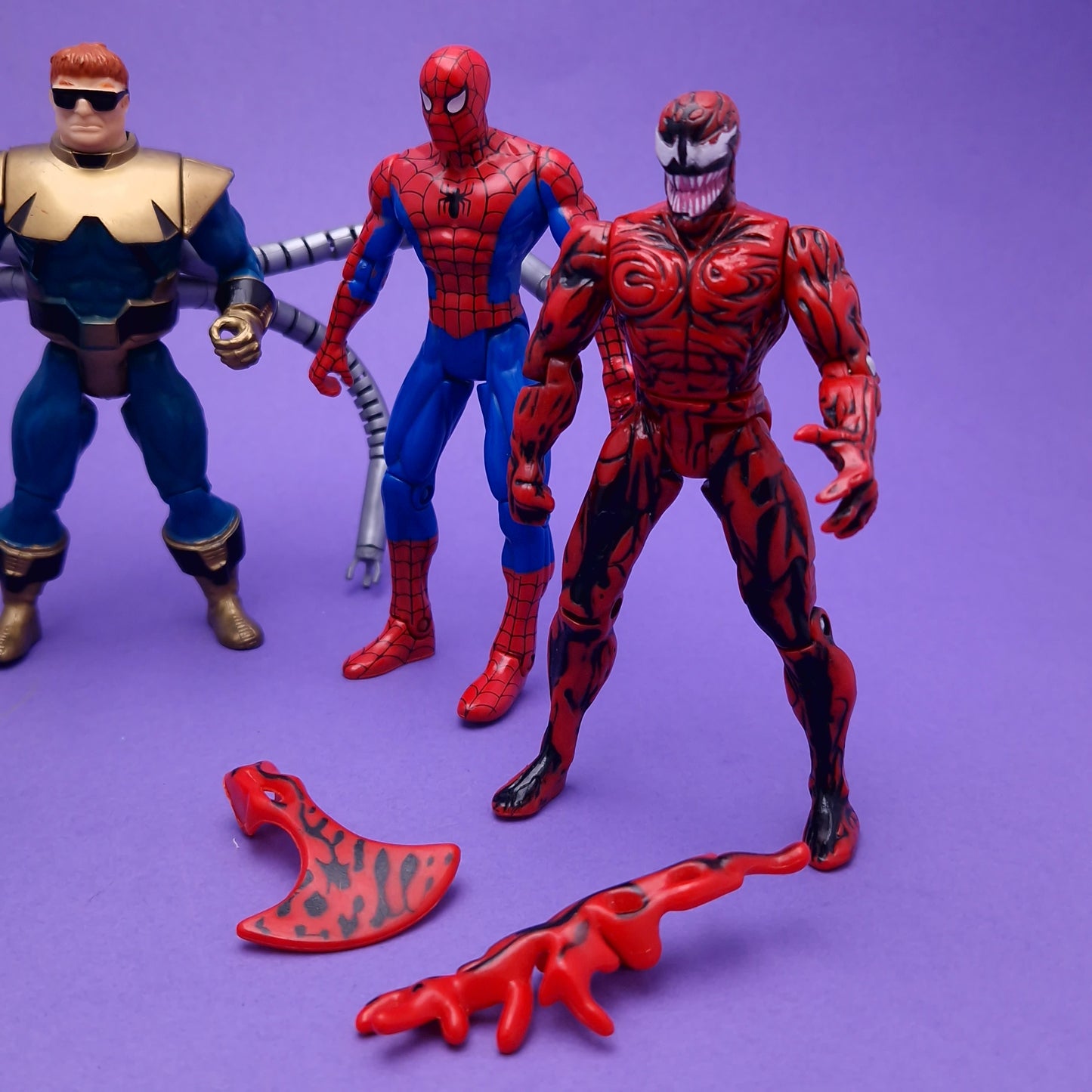 SPIDER-MAN ANIMATED SERIES ☆ HYDRO-MAN CARNAGE DR. OCTOPUS Action Figure ☆ Marvel Loose Toybiz 90s