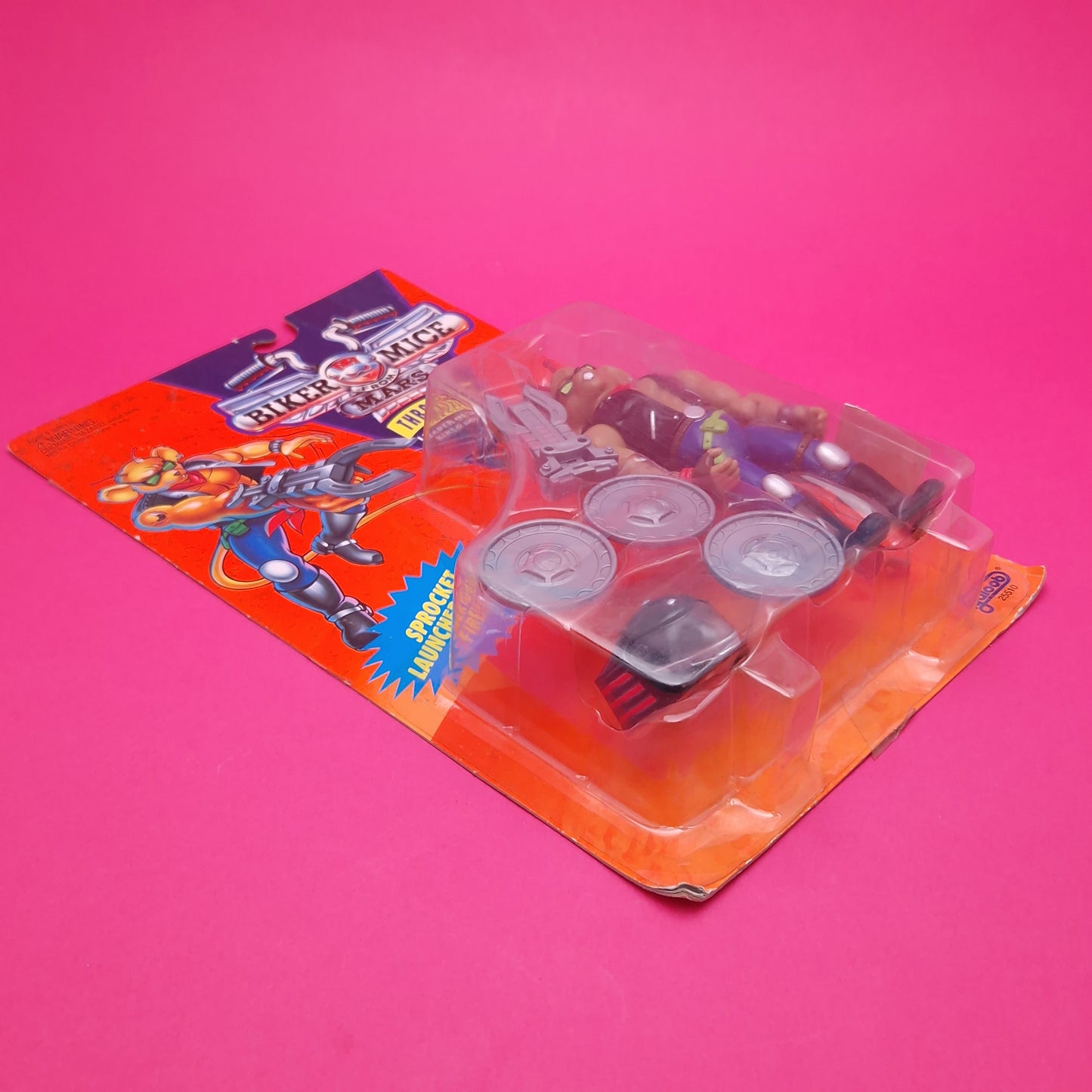 BIKER MICE FROM MARS ☆ THROTTLE Carded Action Figure ☆ Sealed Vintage 90s