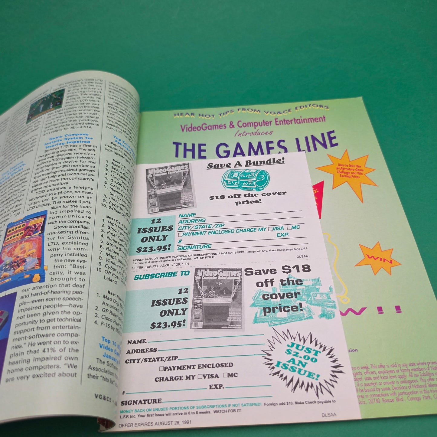 VIDEO GAMES AND COMPUTER ENTERTAINMENT ☆ SONIC COVER JUNE 1991 ☆ Retro Gaming Magazine