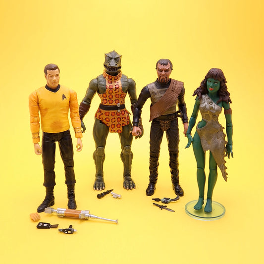 STAR TREK ☆ ORIGINAL Wave 3 BATTLE RAVAGED KIRK KOR GORN ORION SLAVE VINA ☆ Diamond Select Art Asylum