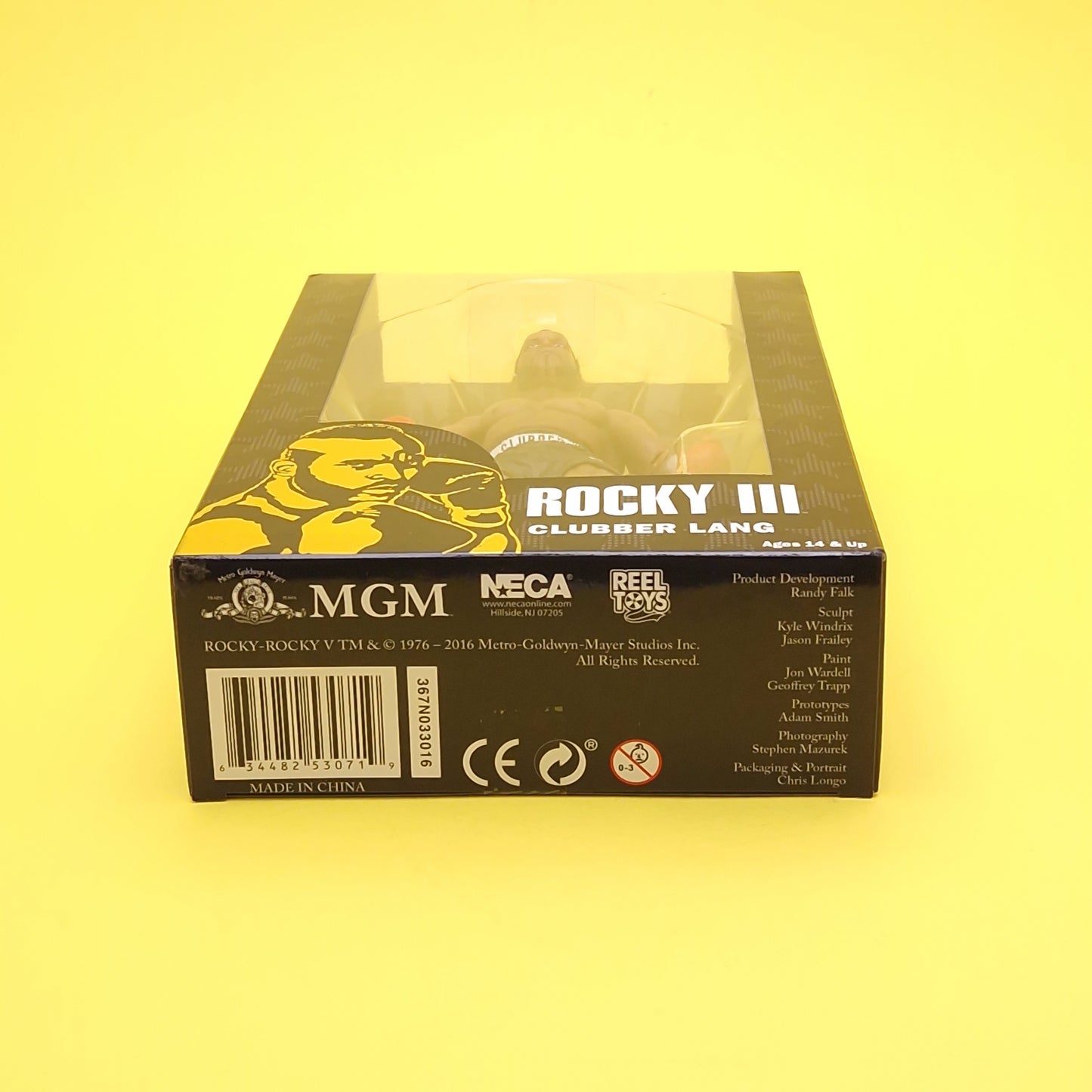 ROCKY 3 III ☆ CLUBBER LANG Black Attire Shorts Action Figure ☆ NECA Boxed Sealed 40th Series 1