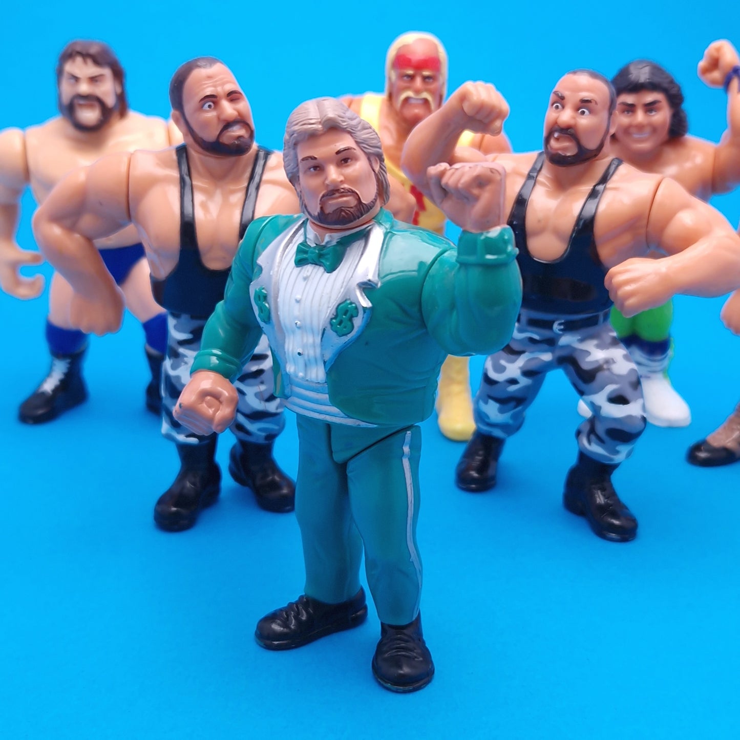 WWF HASBRO ☆ 7x Bundle JAKE DIBASE HULK HACKSAW Others Vintage Wrestling Figure ☆ Original 90s