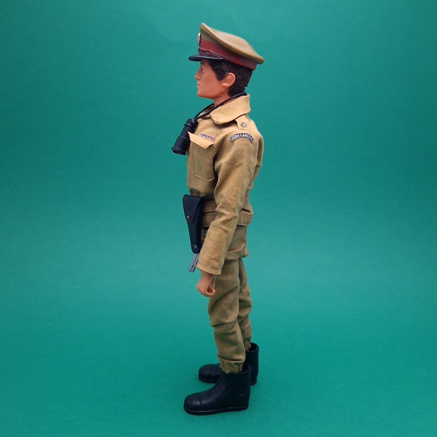 ACTION MAN ☆ BRITISH INFANTRY MAJOR Parts Uniform & Eagle Eye Figure 80's ☆ Vintage PALITOY Loose