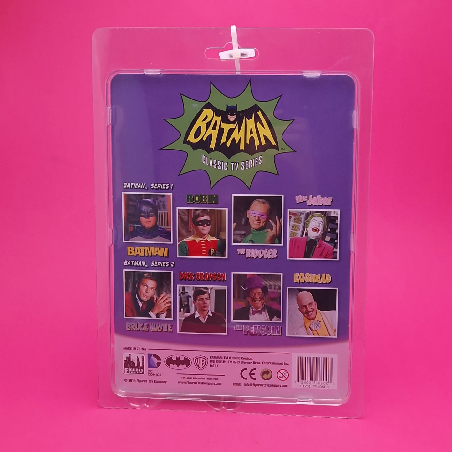 BATMAN ☆ THE JOKER CLASSIC TV Series RETRO Style ☆ BOXED Sealed Figures Toy Co 2014