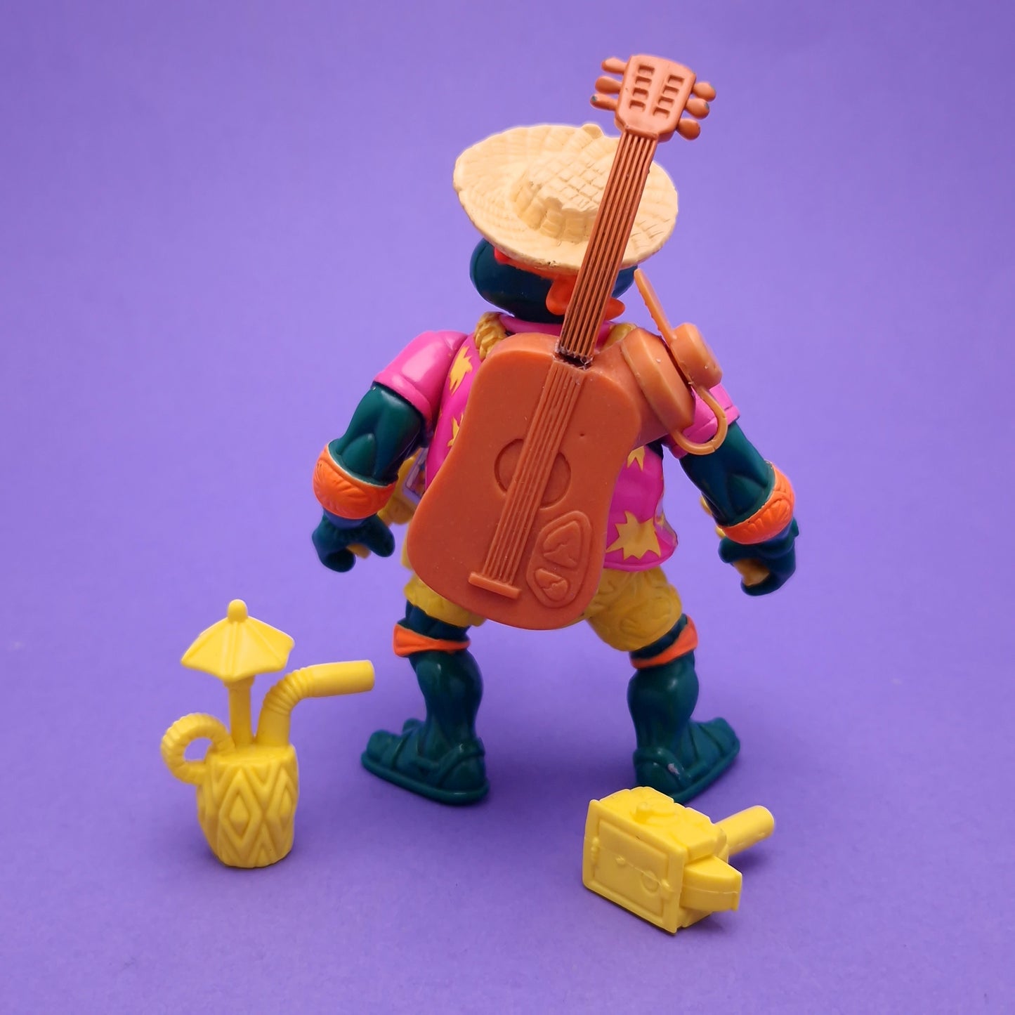 TEENAGE MUTANT NINJA TURTLES ☆ Beachcombin' MIKE Sewer Spitting Figure ☆ 90s Vintage