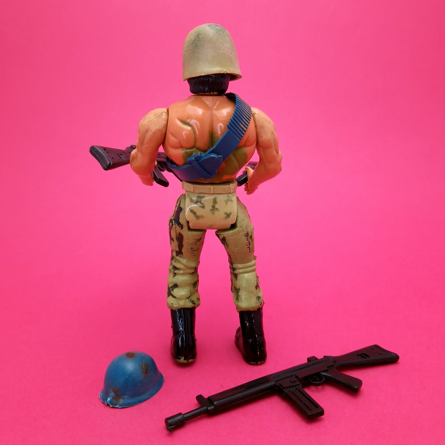 RAMBO BOOTLEG ☆ KO ARMY SOLDIER Figure ☆ 1980s Vintage Retro