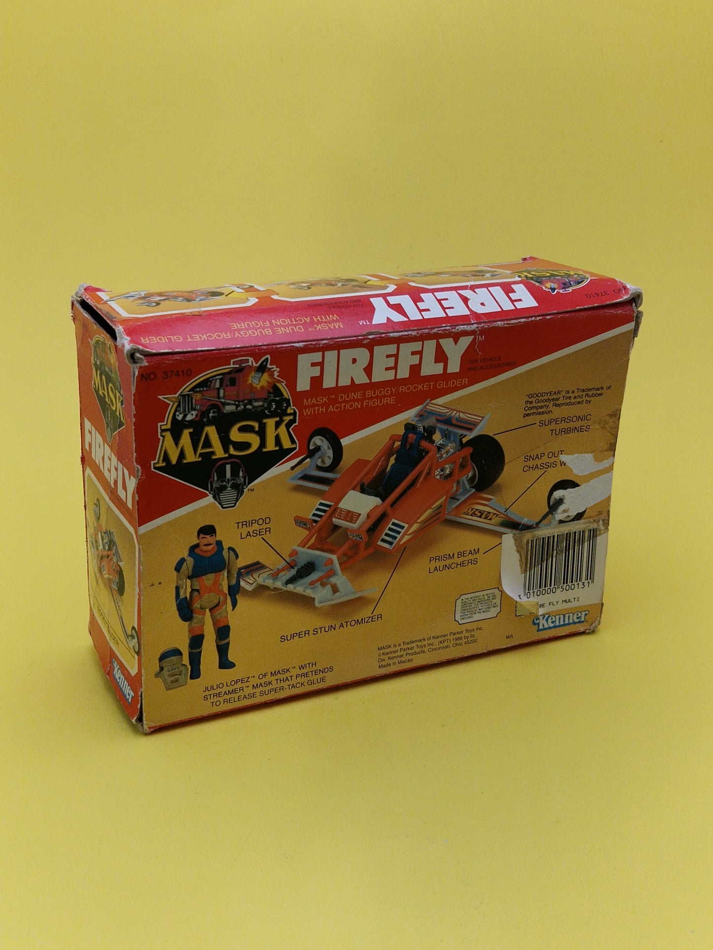 M.A.S.K ☆ FIREFLY JULIO LOPEZ Vintage Figure ☆ Boxed MASK Kenner 80s Vehicle