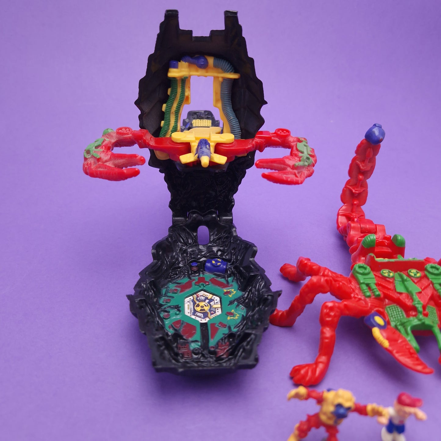 MIGHTY MAX ☆ STINGS SCORPION Doom Zones Max Vintage Figure Playset ☆ Complete