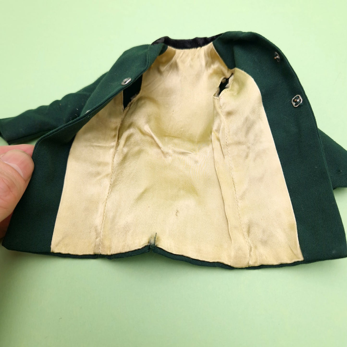 CAPTAIN ACTION ☆ THE GREEN HORNET Jacket Costume Uniform for Figure ☆ Loose IDEAL 1966