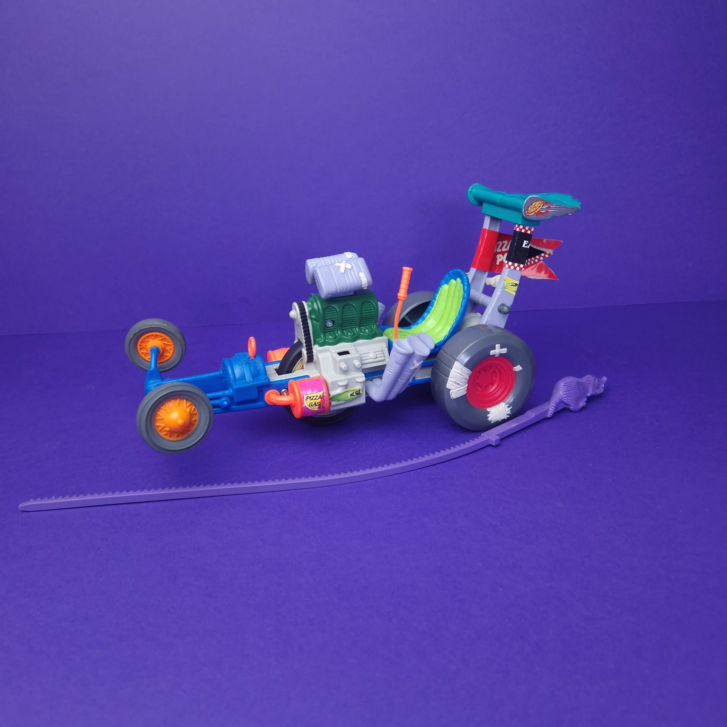 TEENAGE MUTANT NINJA TURTLES ☆ SEWER DRAGSTER Vintage Action Figure Vehicle ☆ Loose BOXED