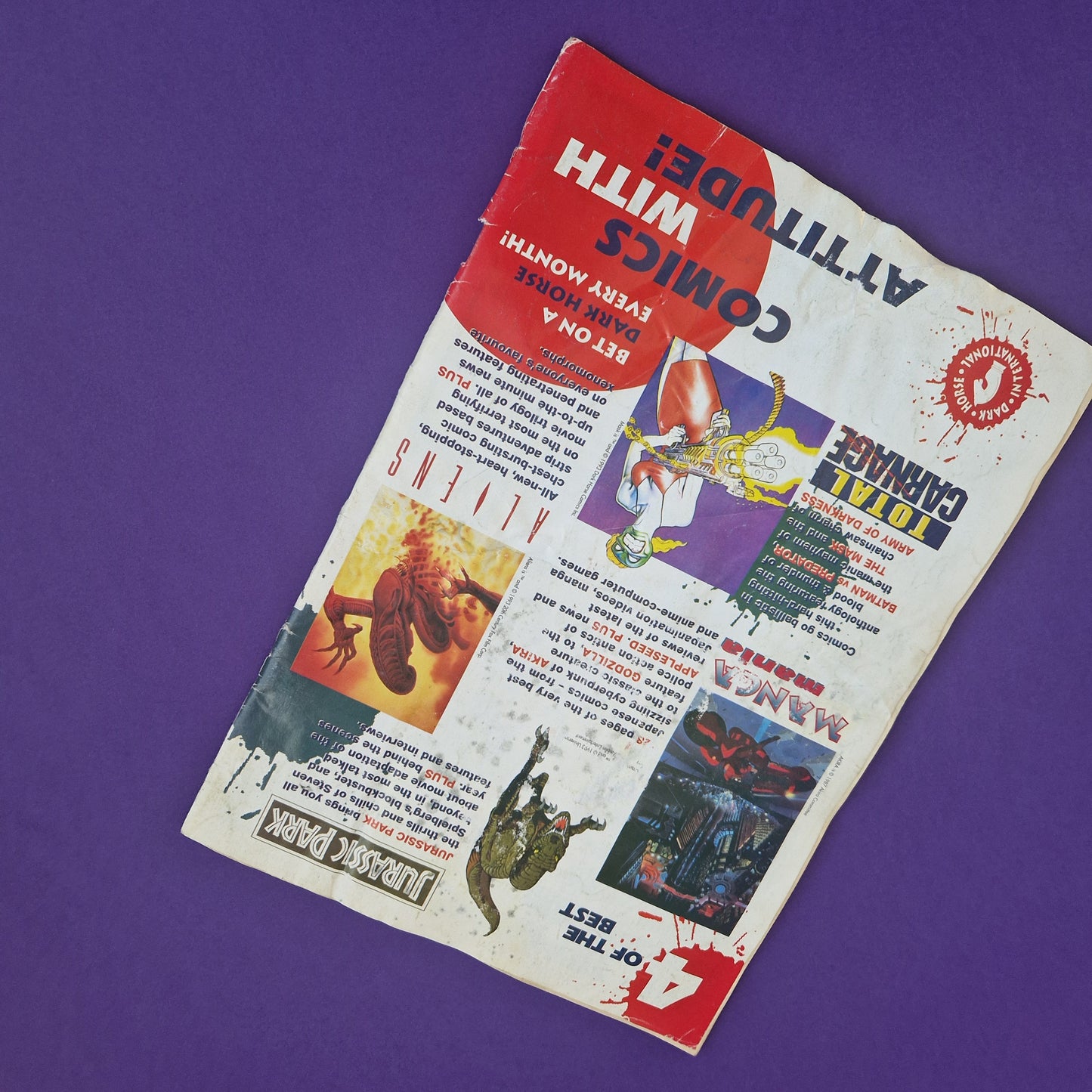 JURASSIC PARK ☆ Official COMIC BOOK 3 -15 Vintage ☆ DARK HORSE