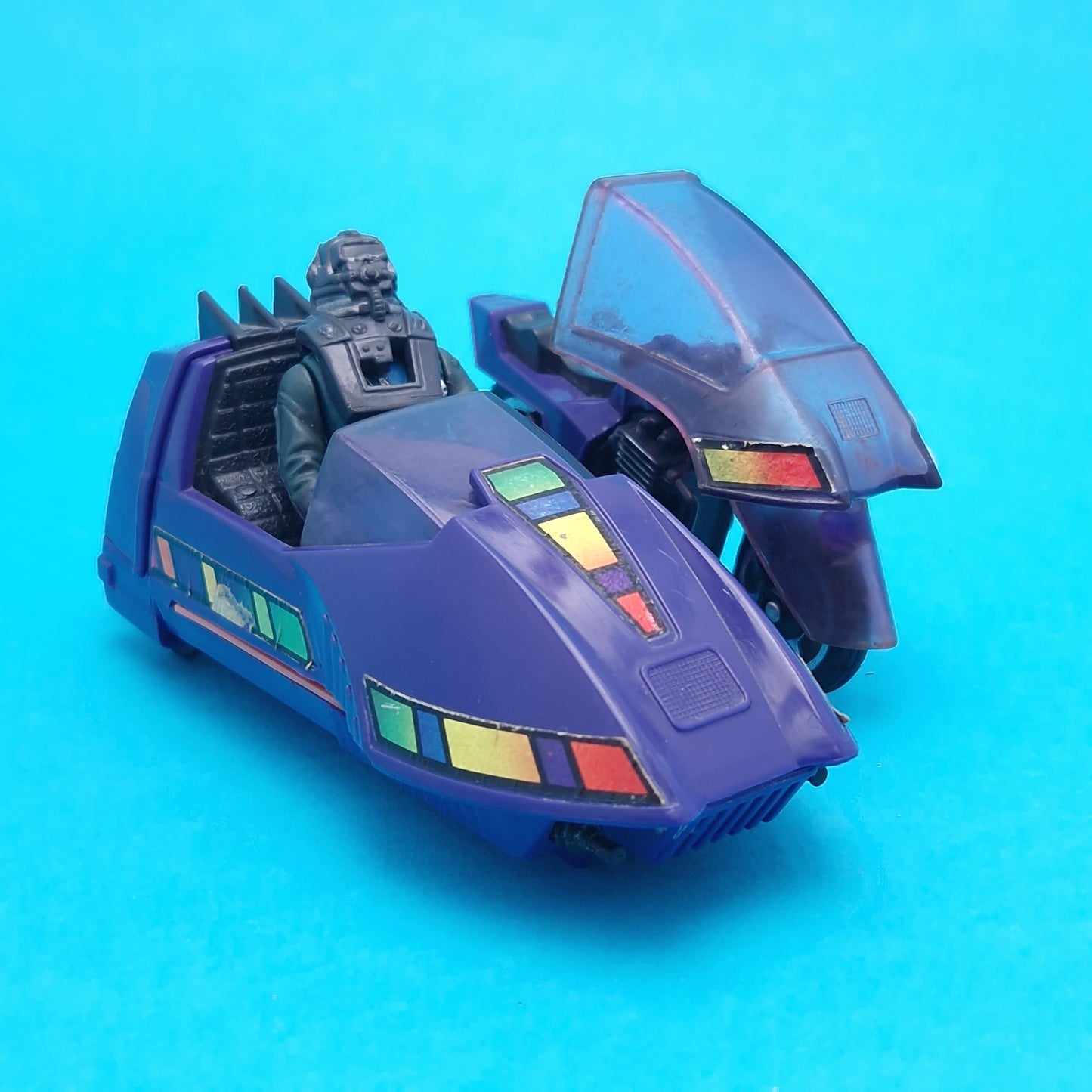 M.A.S.K ☆ PIRANHA SLY RAX Complete Vintage Figure Vehicle ☆ MASK Kenner 80s Loose