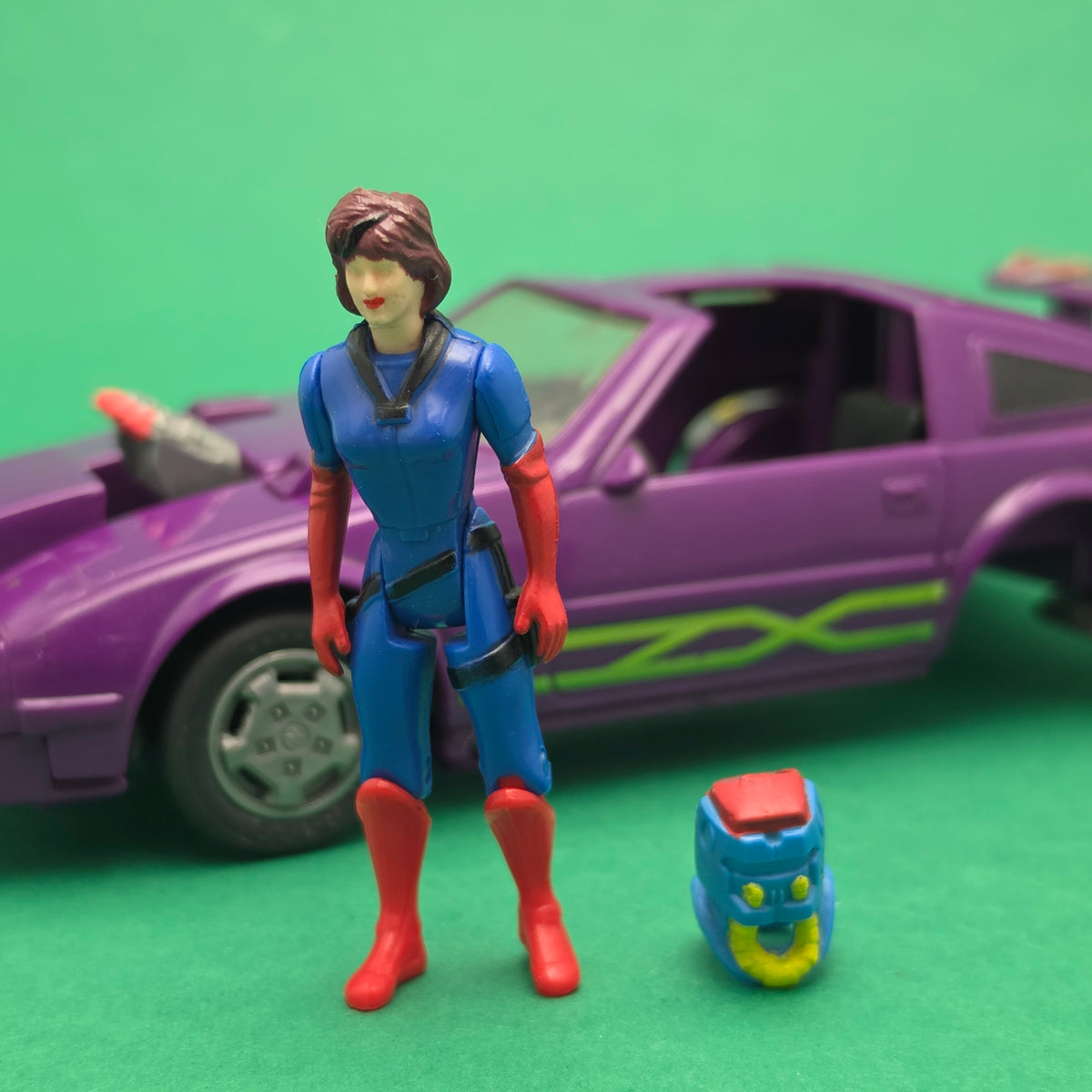 M.A.S.K ☆ VANESSA WARFIELD MANTA Vintage Figure Vehicle ☆ MASK Kenner 80s Loose