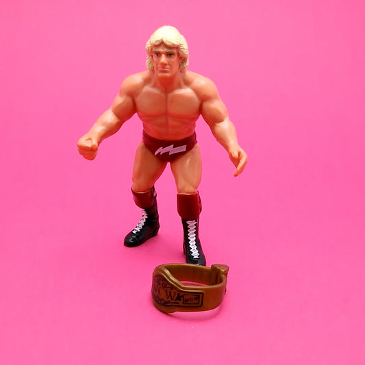 WCW GALOOB ☆ RIC FLAIR Red Brothers Vintage Wrestling Figure ☆ Belts Original 90s