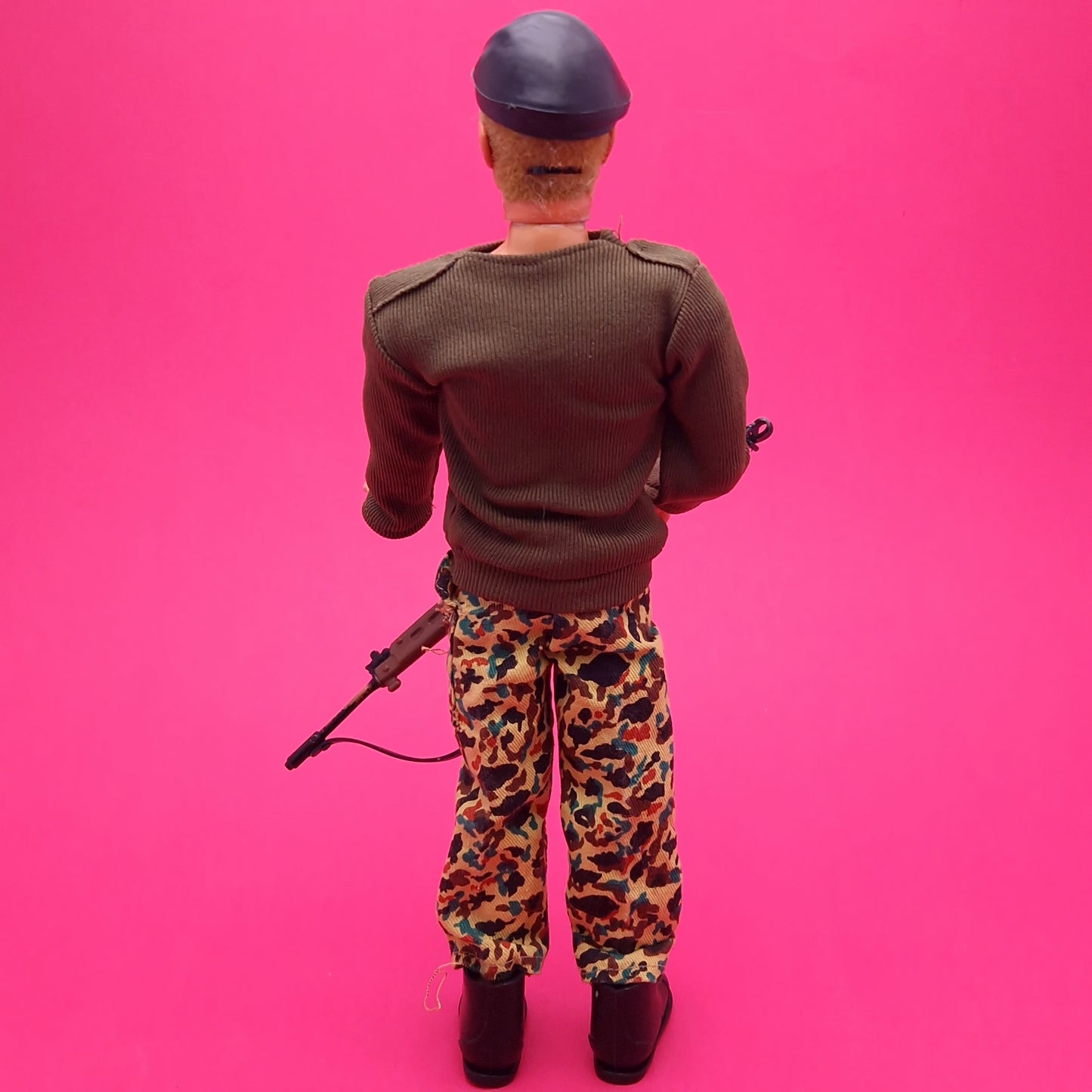 ACTION MAN ☆ SOLDIER Parts Uniform & Eagle Eye Blonde Figure 80's ☆ Vintage PALITOY Loose