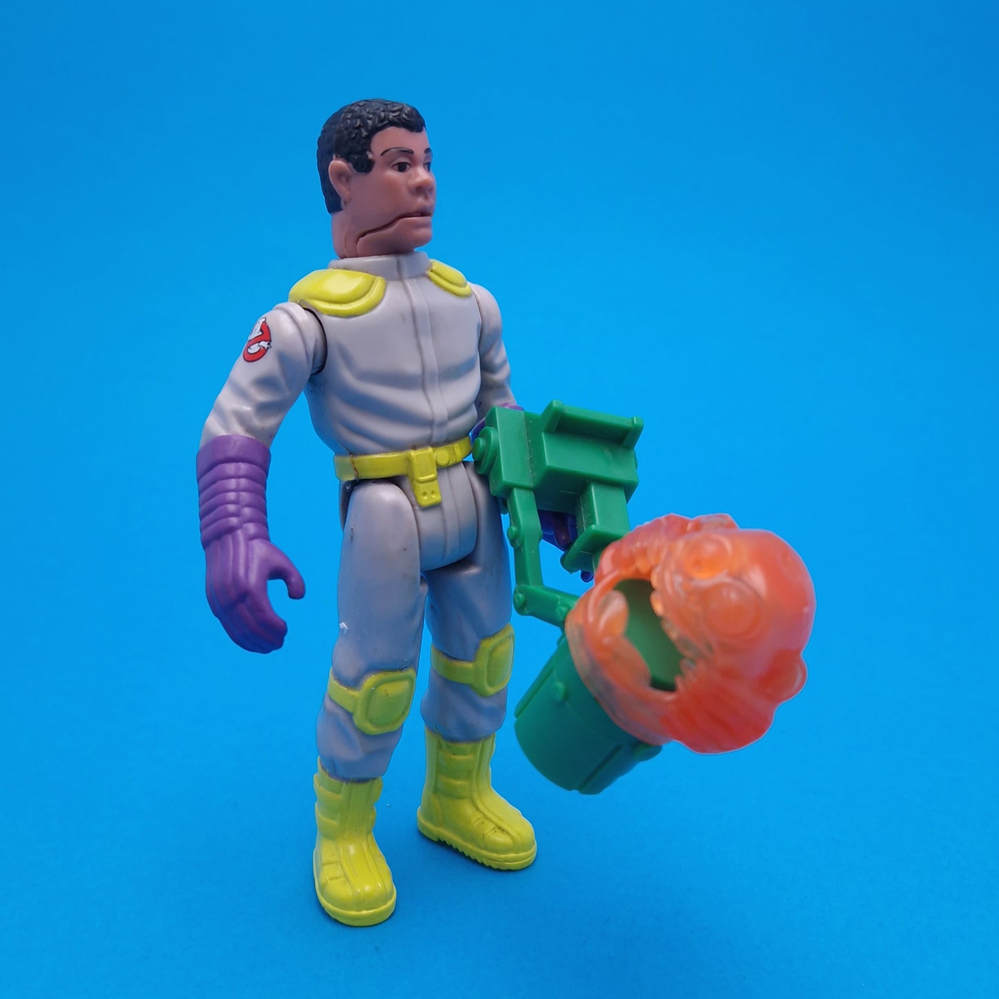 GHOSTBUSTERS ☆ WINSTON ZEDDEMORE FRIGHT FEATURES Figure ☆ Loose 80s Kenner Original