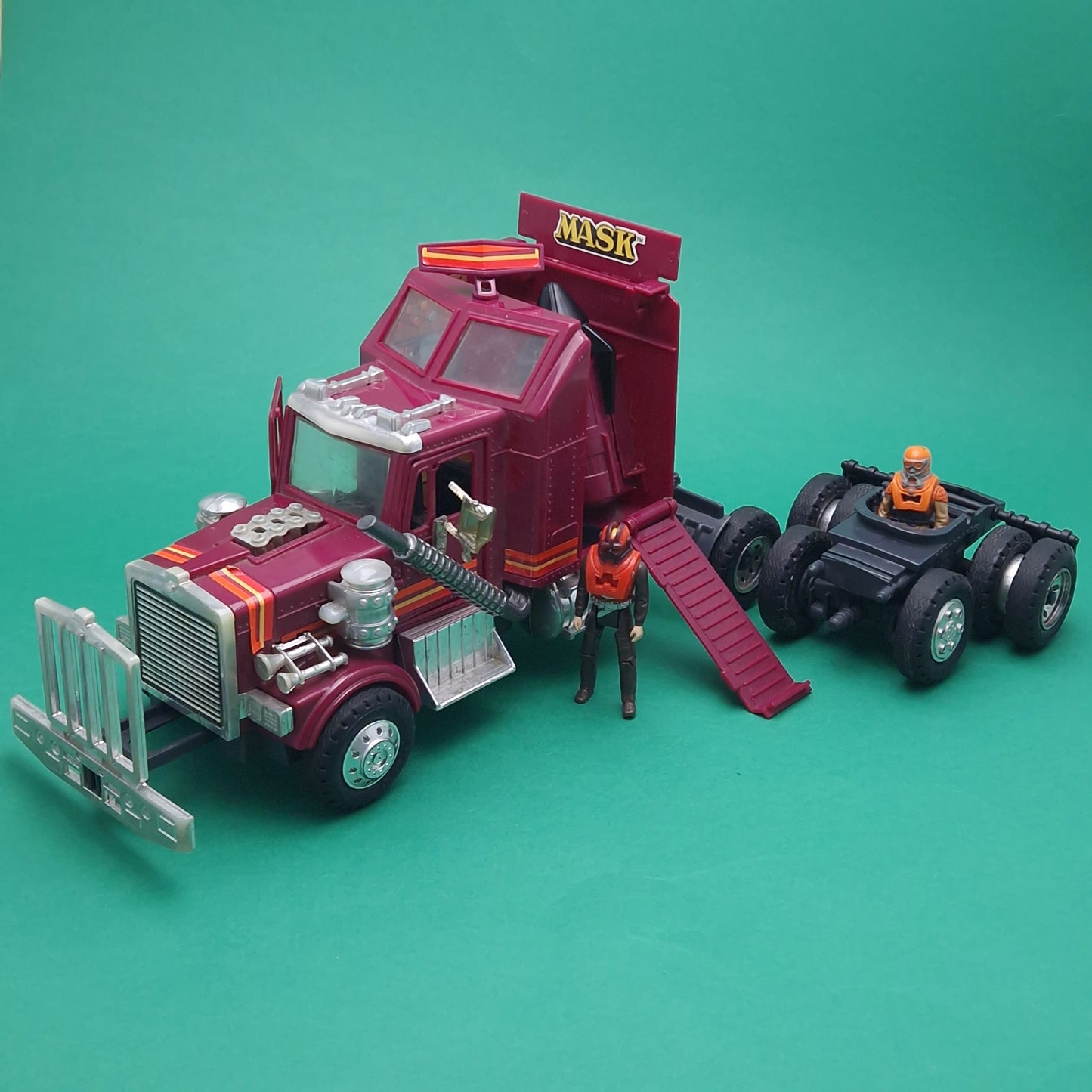 M.A.S.K ☆ RHINO Matt Trakker & Bruce Sato ☆ Loose Vintage MASK Kenner 80s