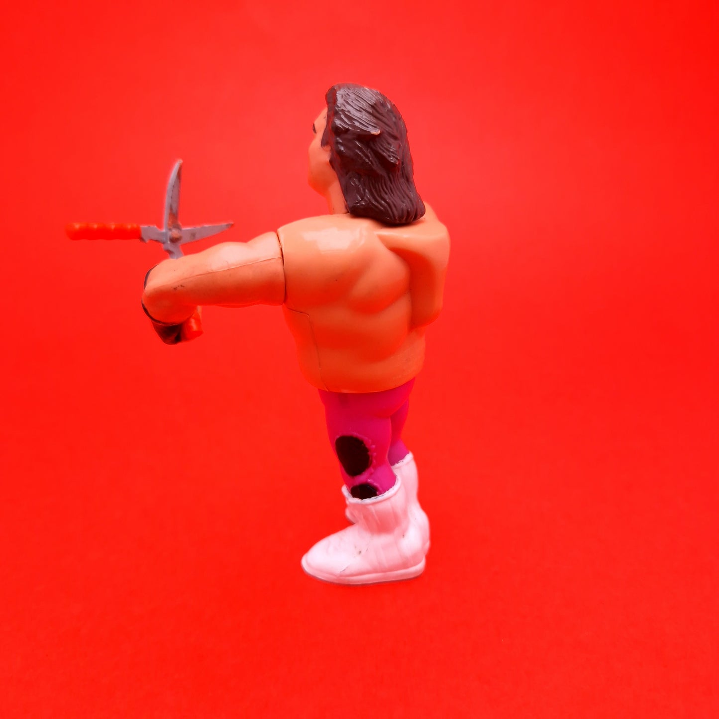 WWF HASBRO BRUTUS THE BARBER BEEFCAKE & Shears Vintage Wrestling Figure ☆ Original 90s Series 1