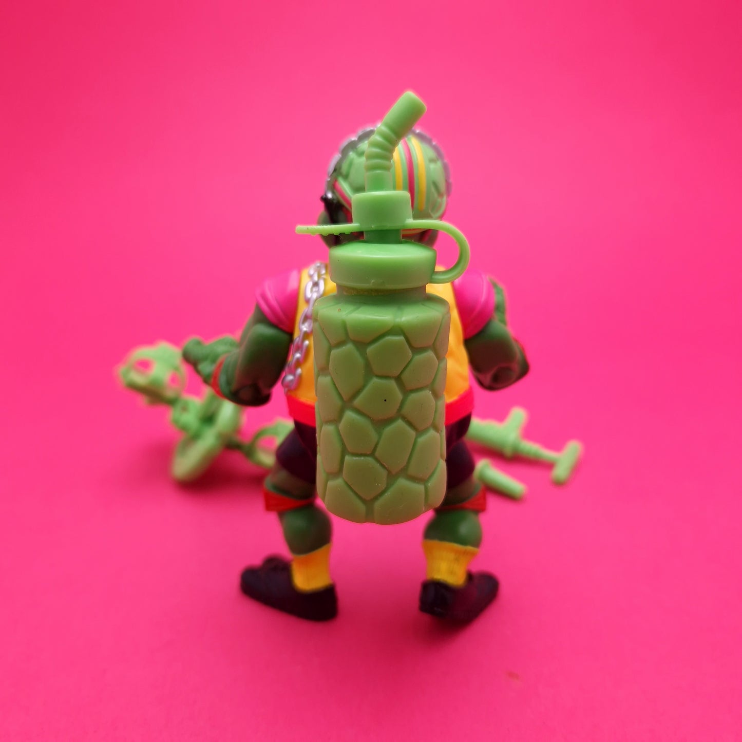 TEENAGE MUTANT NINJA TURTLES ☆ Sewer-Cyclin' RAPH Sewer Spitting Figure ☆ 90s Vintage