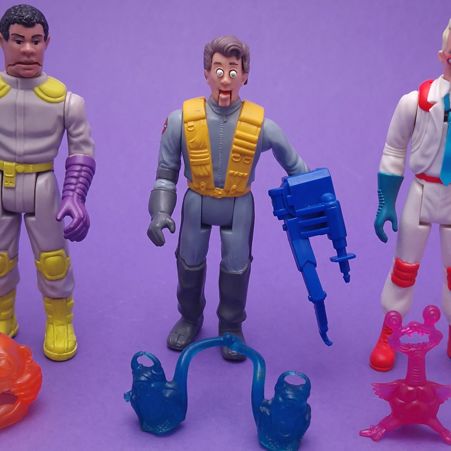 GHOSTBUSTERS ☆ FRIGHT FEATURES SET OF 4 Vintage Figure ☆ 80s Kenner