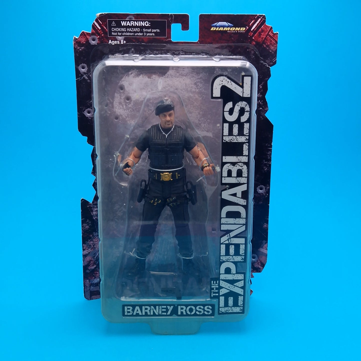 THE EXPENDABLES 2 ☆ BARNEY ROSS BERET HAT ☆ Carded Boxed Diamond Select