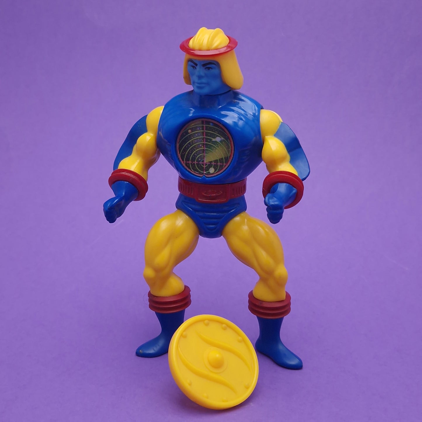 MASTERS OF THE UNIVERSE ☆ RAM MAN SY-CLONE MAN E FACES Vintage Figure ☆ MOTU Loose 80s Mattel Original