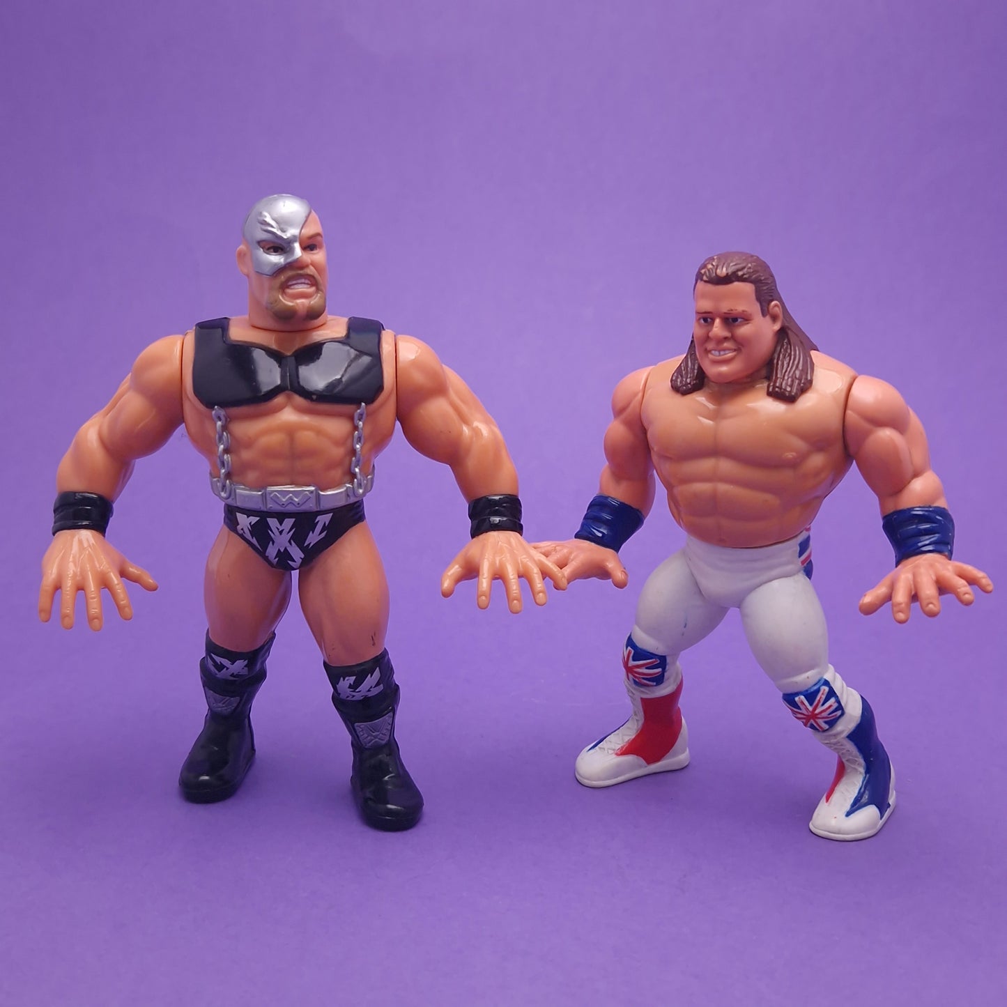WWF HASBRO ☆ 5x Bundle BOSS MAN BULLDOG WARLORD Vintage Wrestling Figure ☆ Original 90s