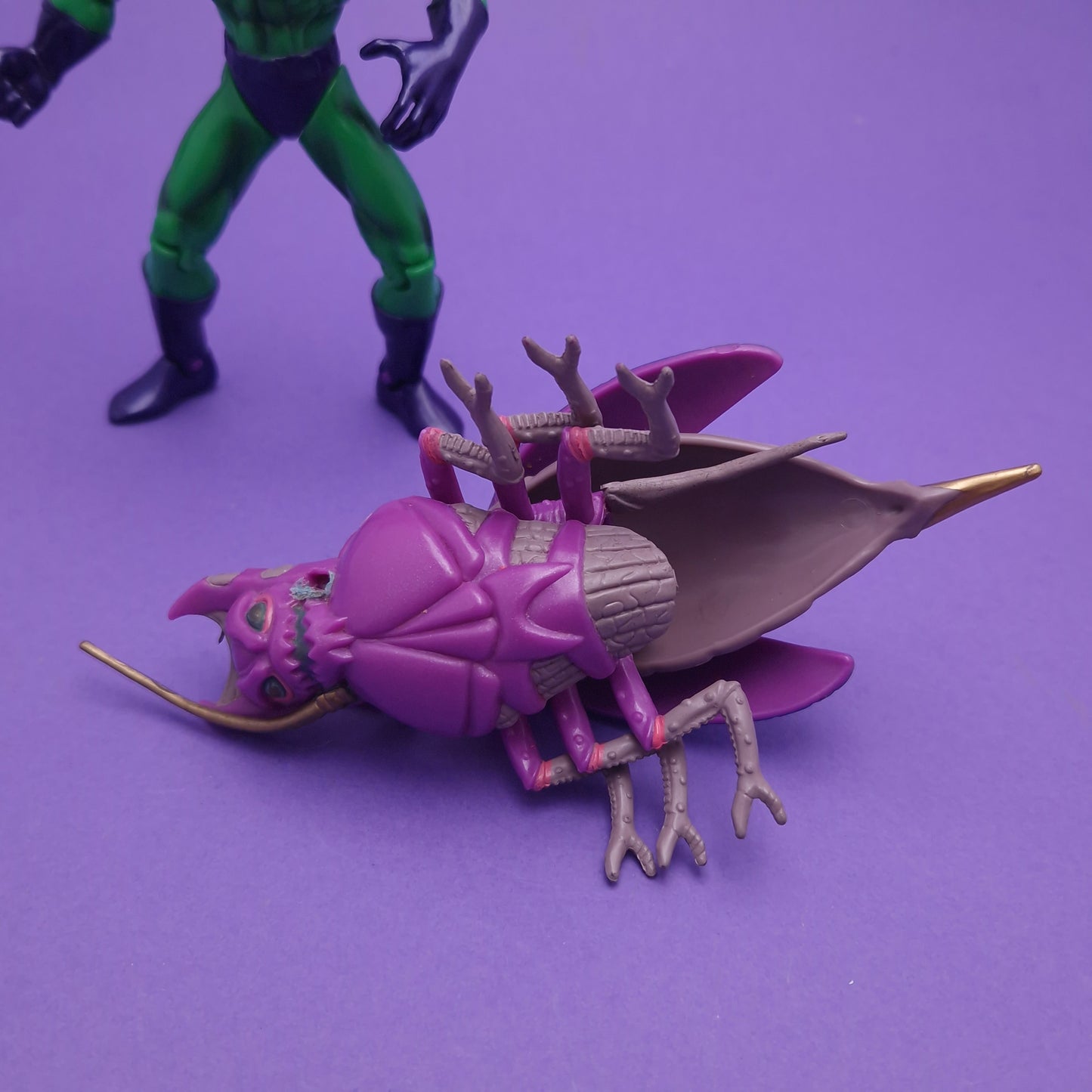 SPIDER-MAN ☆ SPIDER FORCE Beetle & Wasp MARVEL Figure ☆ Loose Toybiz 90s