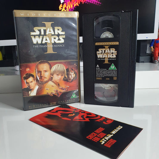 VHS Video ☆ STAR WARS THE PHANTOM MENACE EPISODE 1 UK Tape Cassette ☆ 2000 U