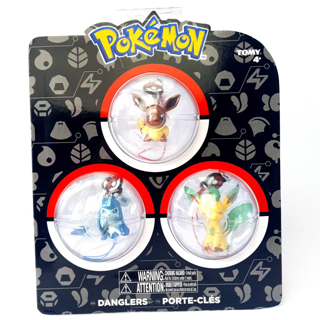 Pokémon ☆ DANGLERS Evee Leafeon Glaceon Figures ☆ Sealed Carded TOMY