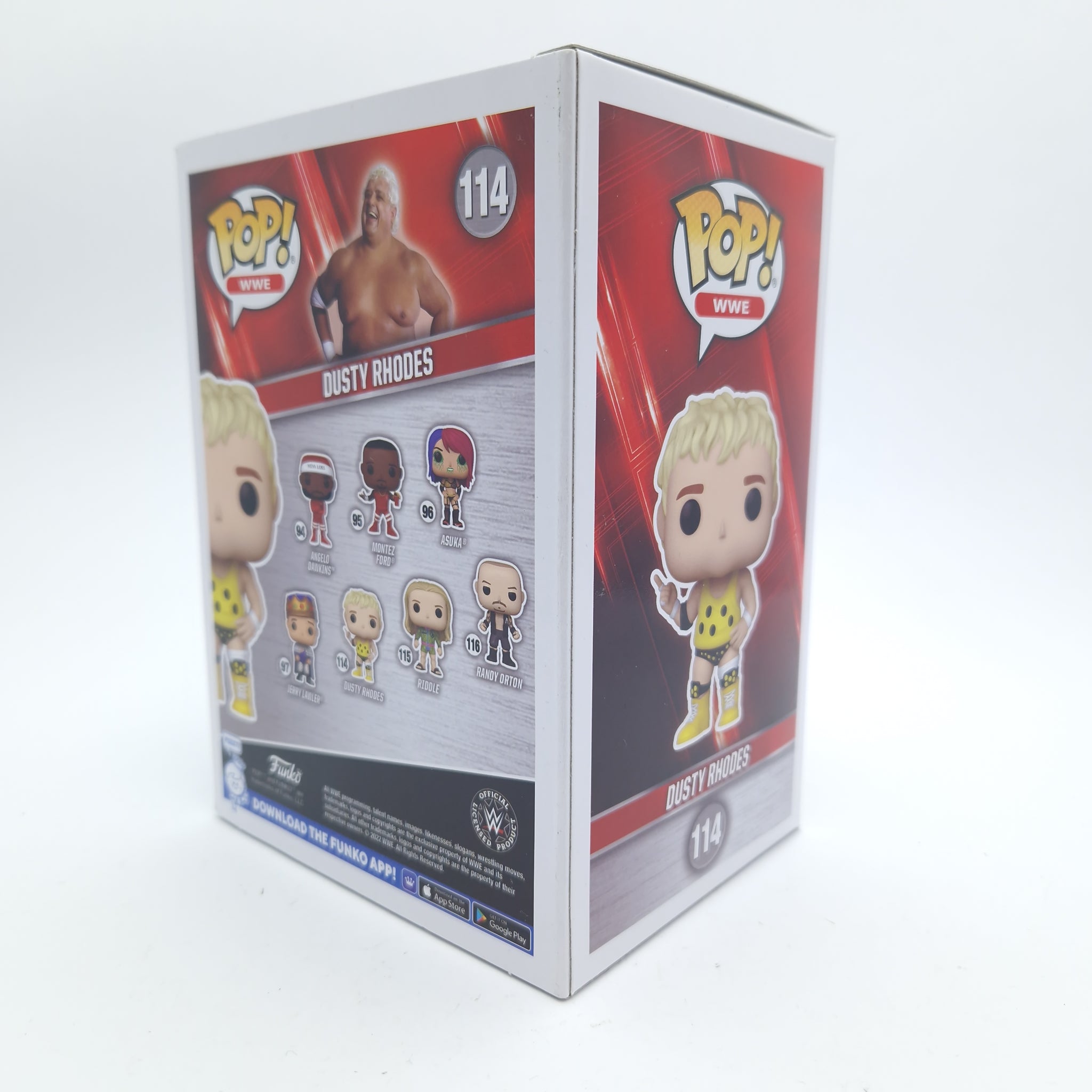 WWE FUNKO POP! 114 DUSTY RHODES Wrestling Vinyl Figure 9 cm Vinyl