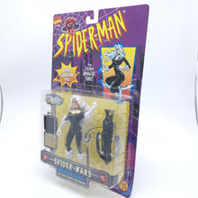 Load image into Gallery viewer, SPIDER-MAN ANIMATED SERIES ☆ BLACK CAT Spider Wars Figure Marvel ☆ Carded Toybiz 90s Original
