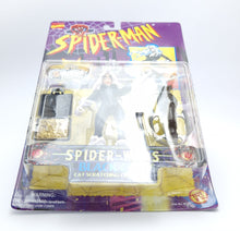 Load image into Gallery viewer, SPIDER-MAN ANIMATED SERIES ☆ BLACK CAT Spider Wars Figure Marvel ☆ Carded Toybiz 90s Original
