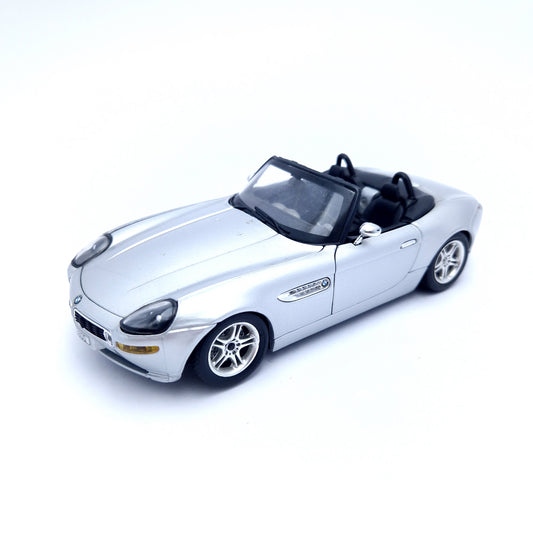 DIECAST ☆ BURAGO 1:24 BMW Z8 Model Car Silver ☆ Loose
