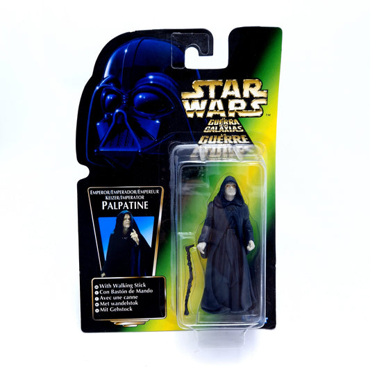 STAR WARS POTF ☆ PALPATINE EURO Figure ☆ MOC Sealed Carded Kenner Power of the Force