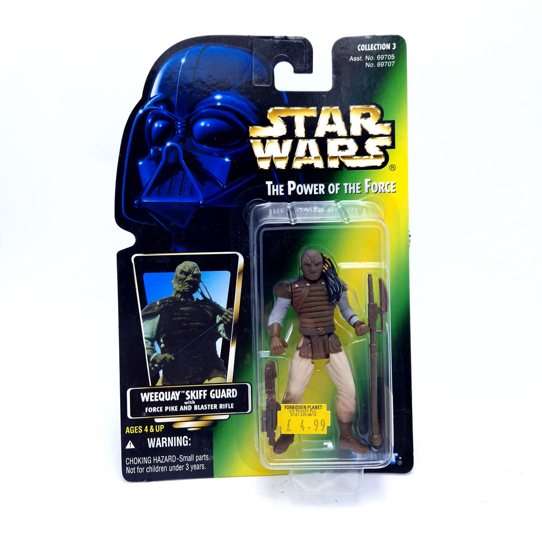 STAR WARS POTF ☆ WEEQUAY SKIFF GUARD Figure ☆ MOC Sealed Carded Kenner Power of the Force