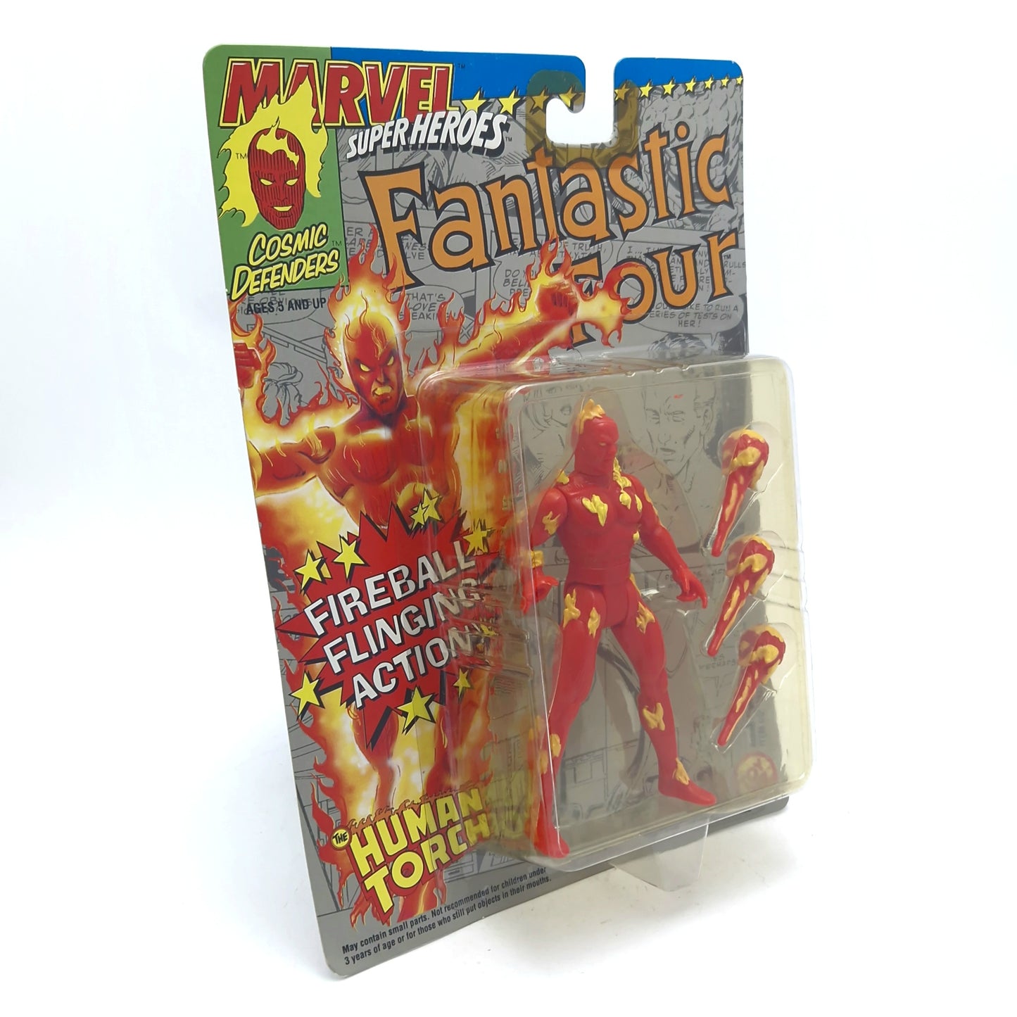 MARVEL SUPERHEROES ☆ FANTASIC FOUR SET THING MR HUMAN TORCH INVISIBLE WOMAN Figure ☆ 90's MOC Sealed Carded Toybiz 90s