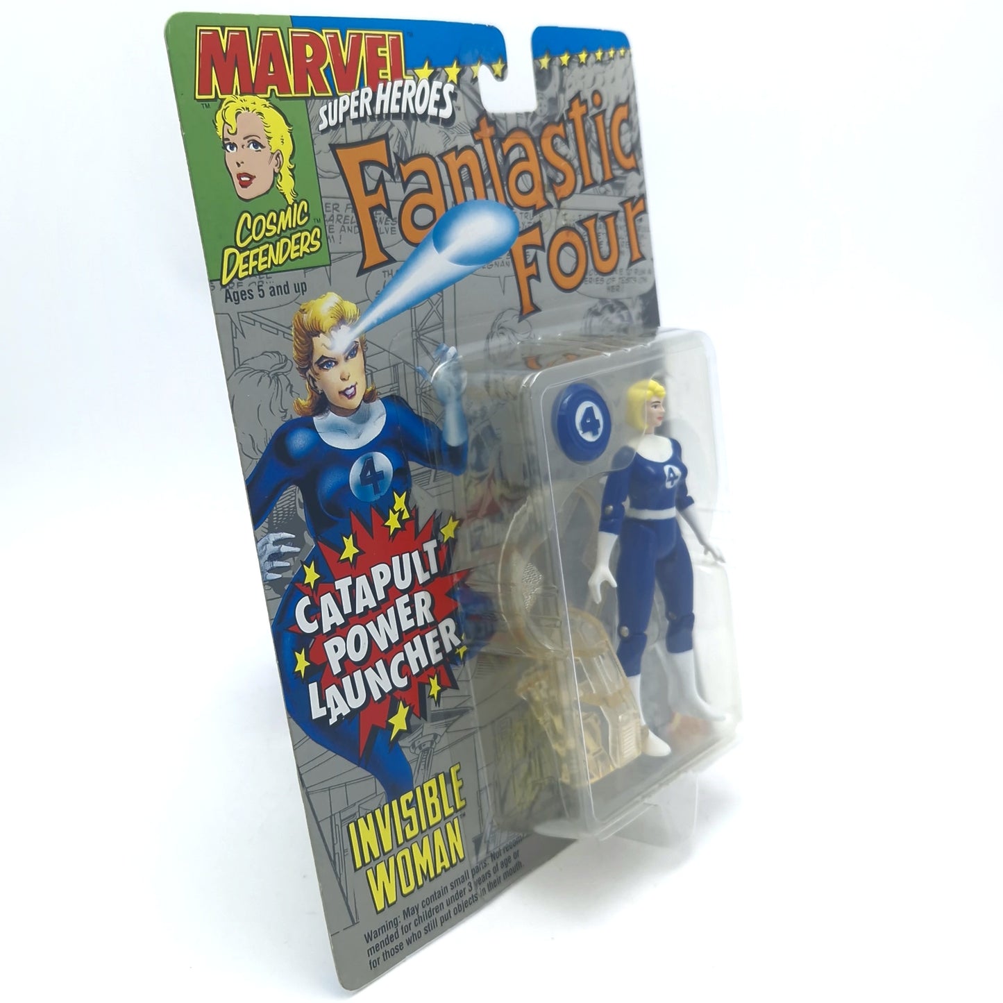 MARVEL SUPERHEROES ☆ FANTASIC FOUR SET THING MR HUMAN TORCH INVISIBLE WOMAN Figure ☆ 90's MOC Sealed Carded Toybiz 90s