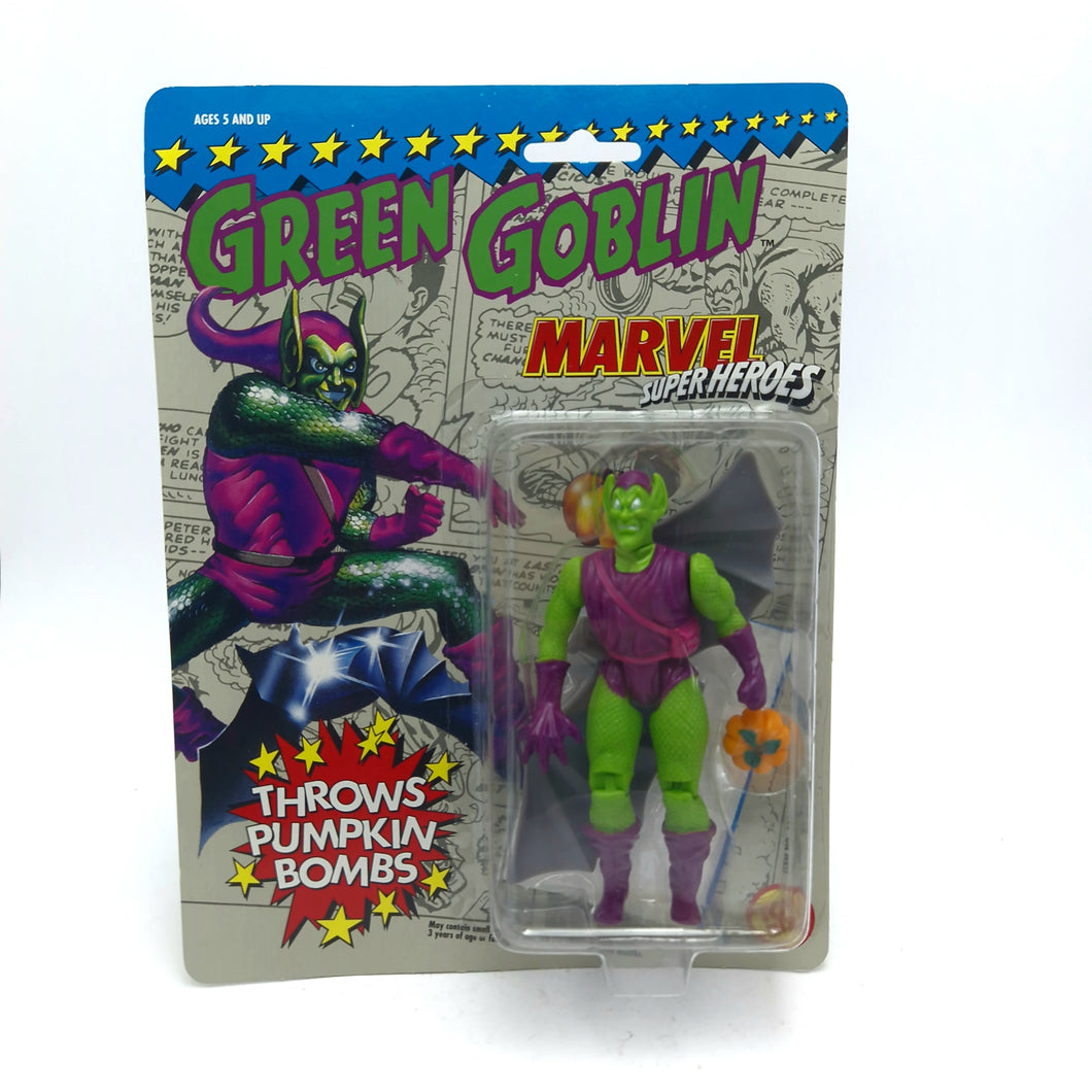 MARVEL SUPERHEROES ☆ GREEN GOBLIN Vintage Figure ☆ Original Carded Toybiz 90s
