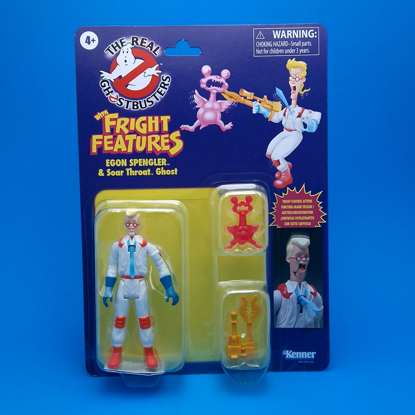 THE REAL GHOSTBUSTERS REISSUE ☆ FRIGHT FEATURES EGON SPENGLER Figure ☆ Kenner Classics MOC Sealed Carded